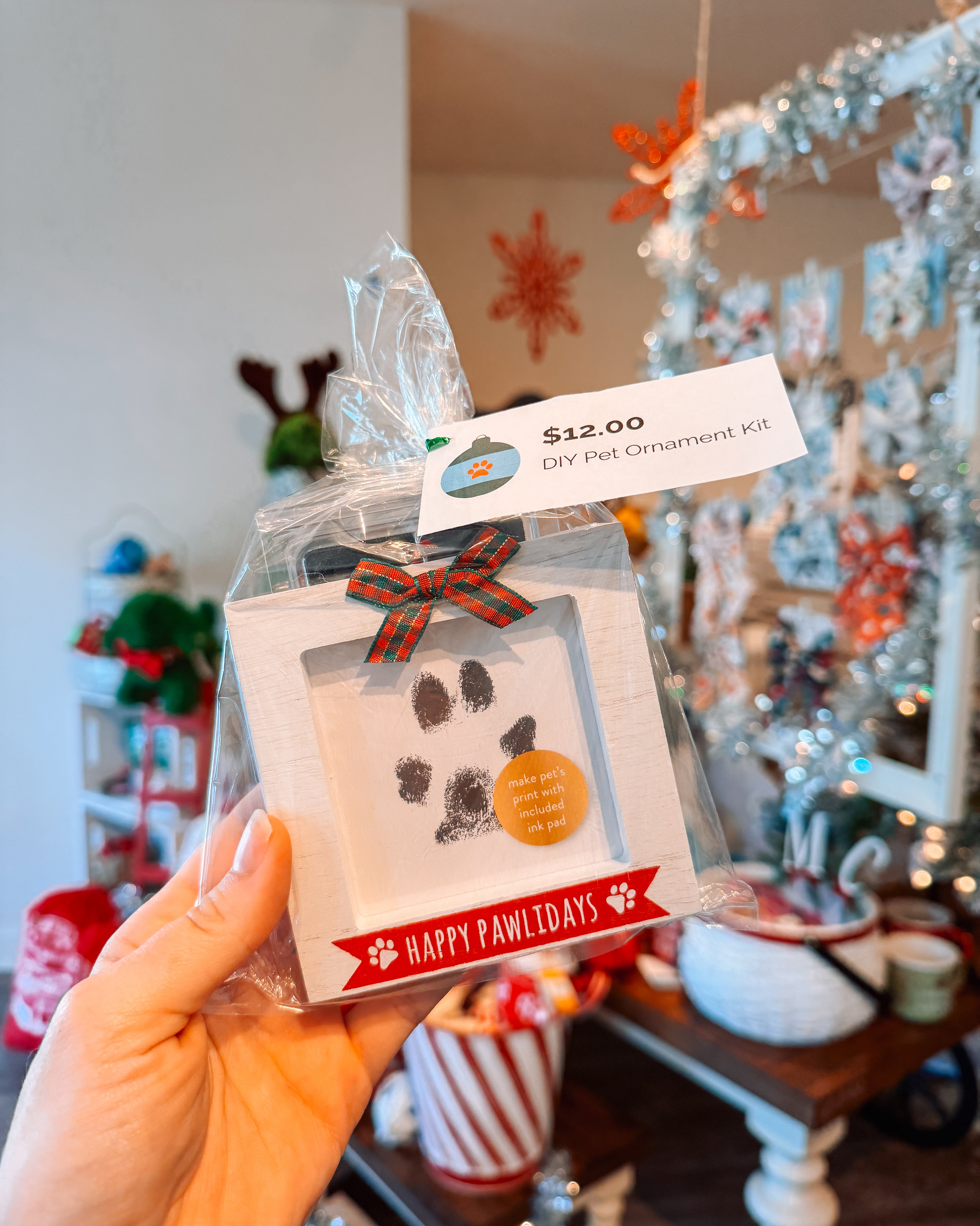 $12 DIY Paw Print Ornament Kit - Modern Companion