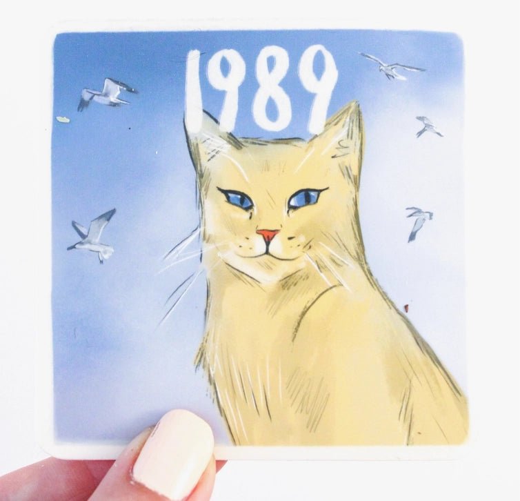 1989 Cat Sticker - Modern Companion
