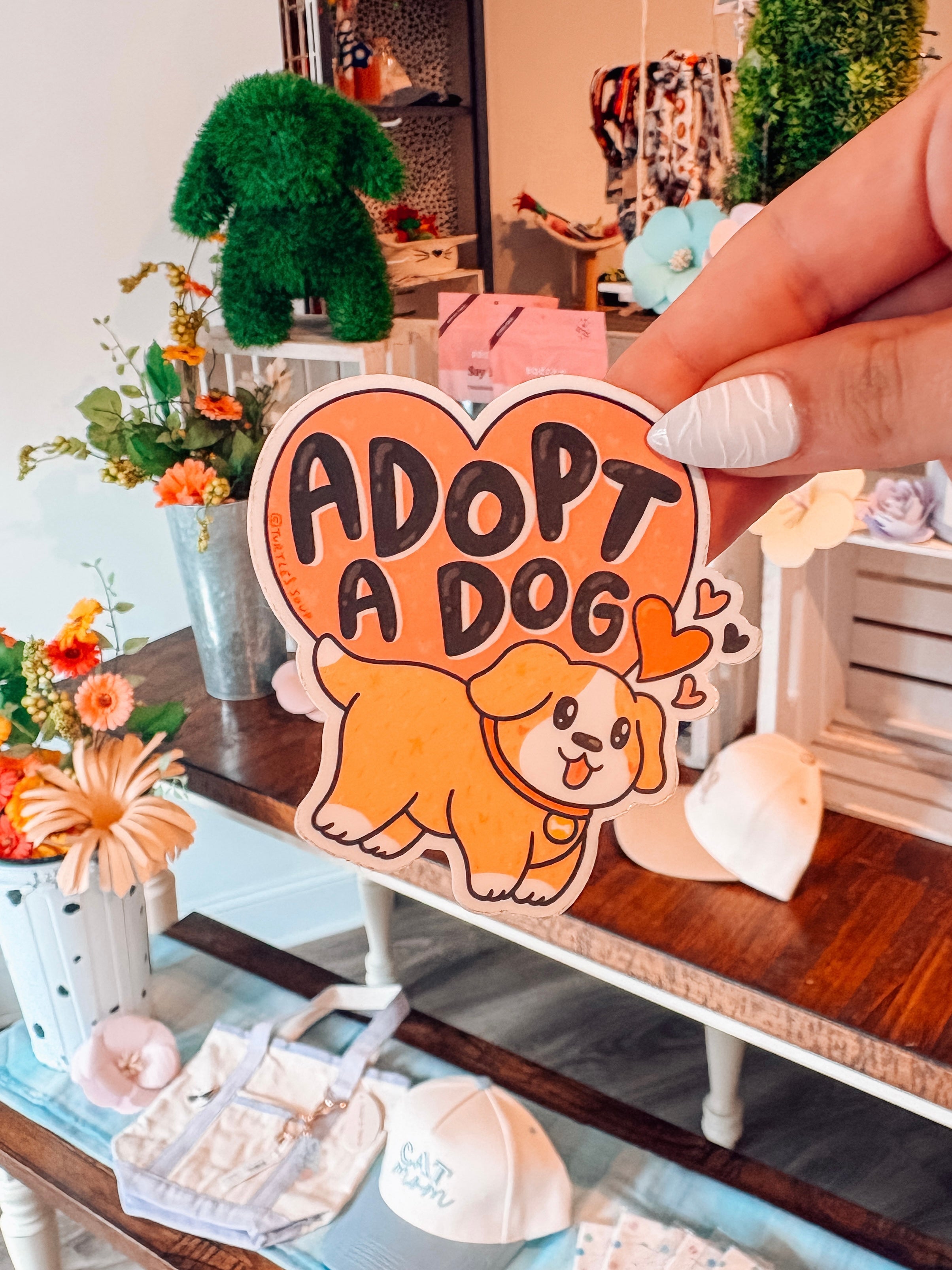 Adopt A Dog Sticker - Modern Companion