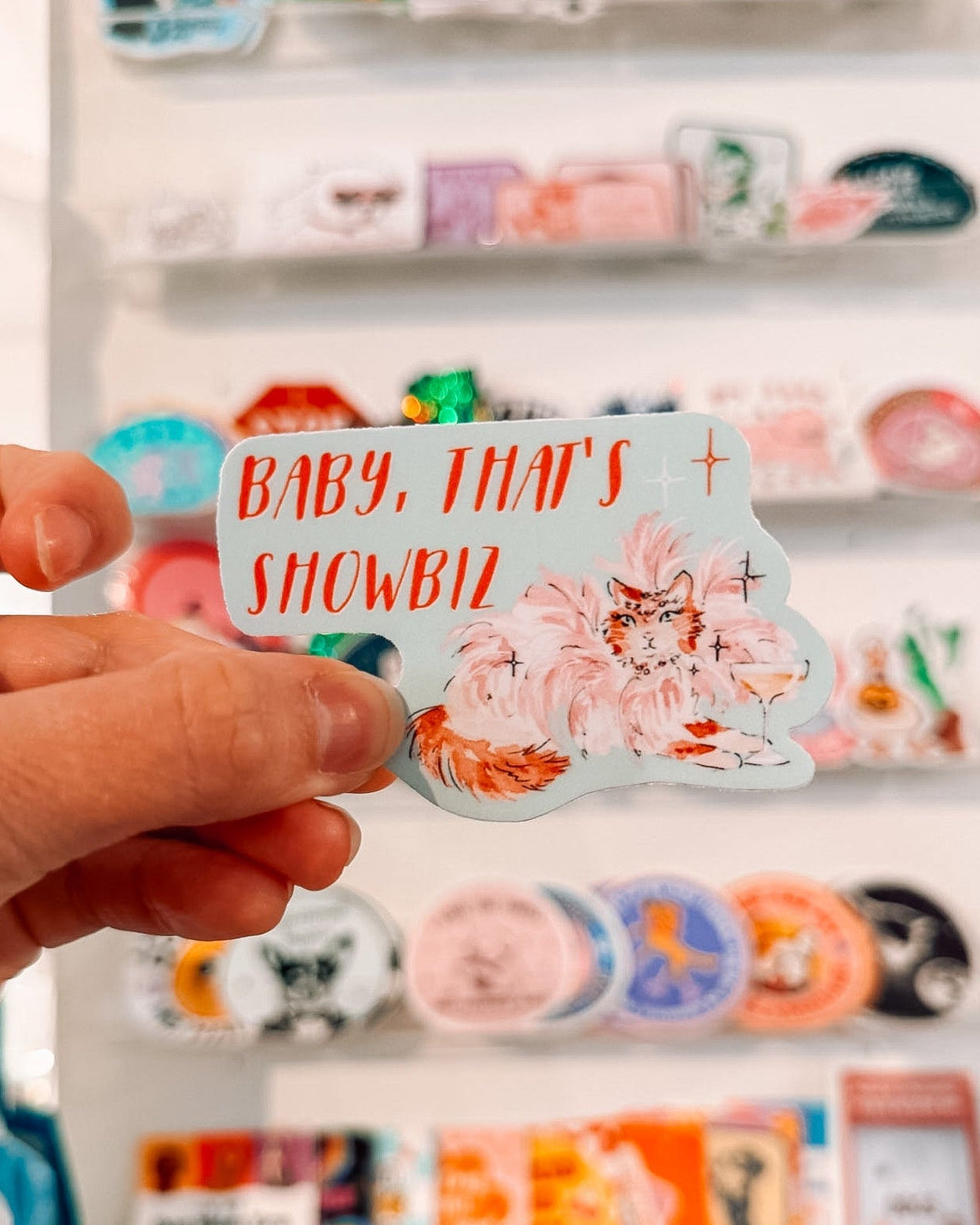 Baby, That's Showbiz Showgirl Sticker - Modern Companion
