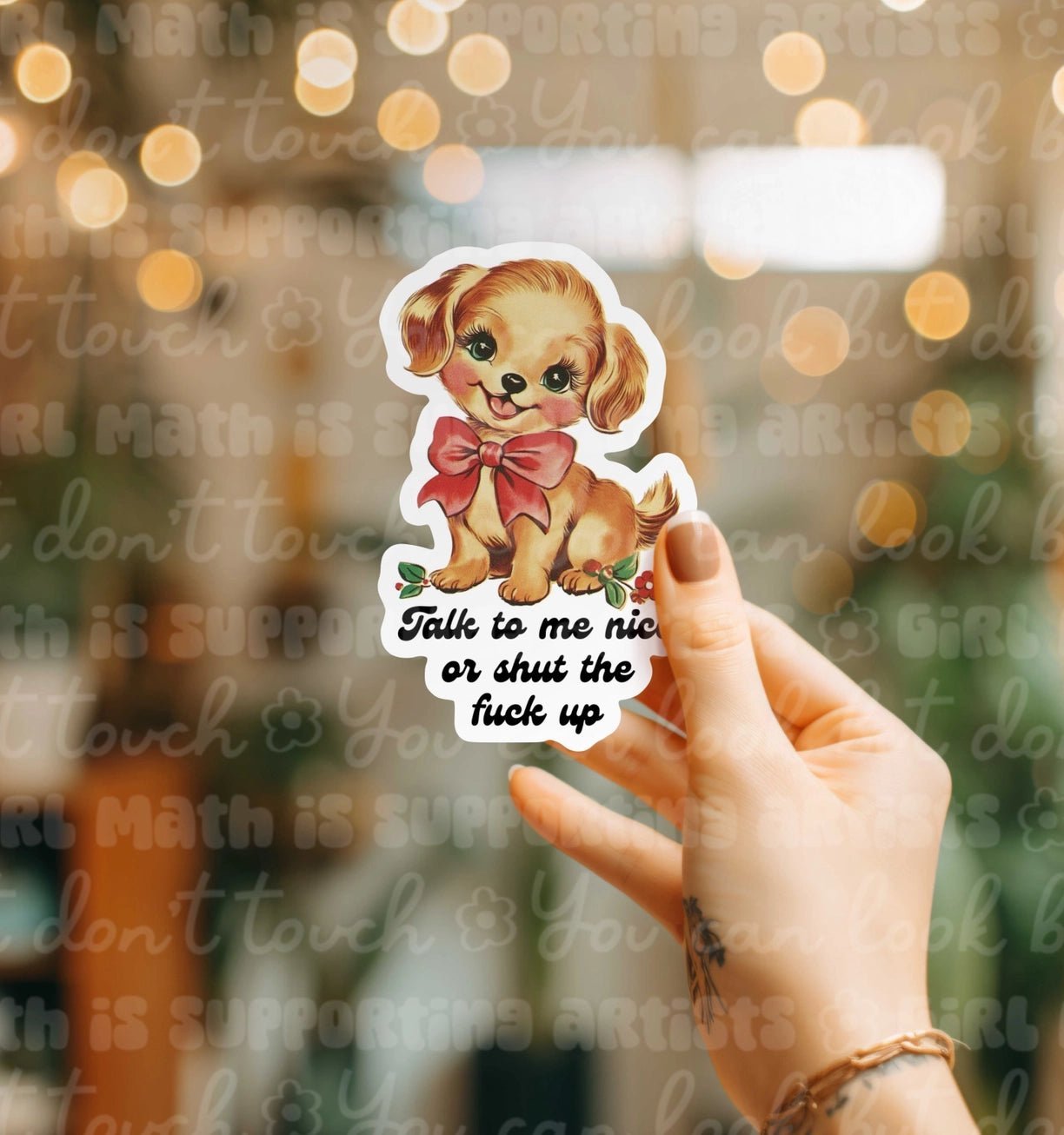 Be Nice To Me Or Sticker - Modern Companion