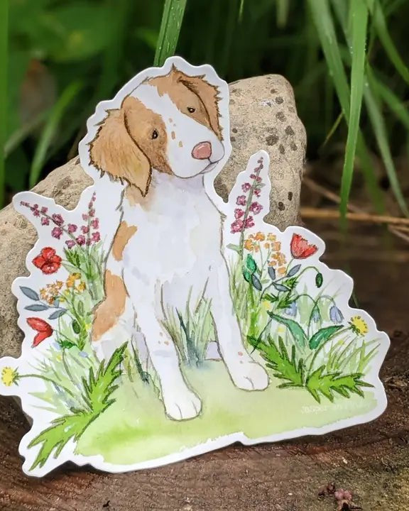 Brittany Spaniel Sticker - Modern Companion