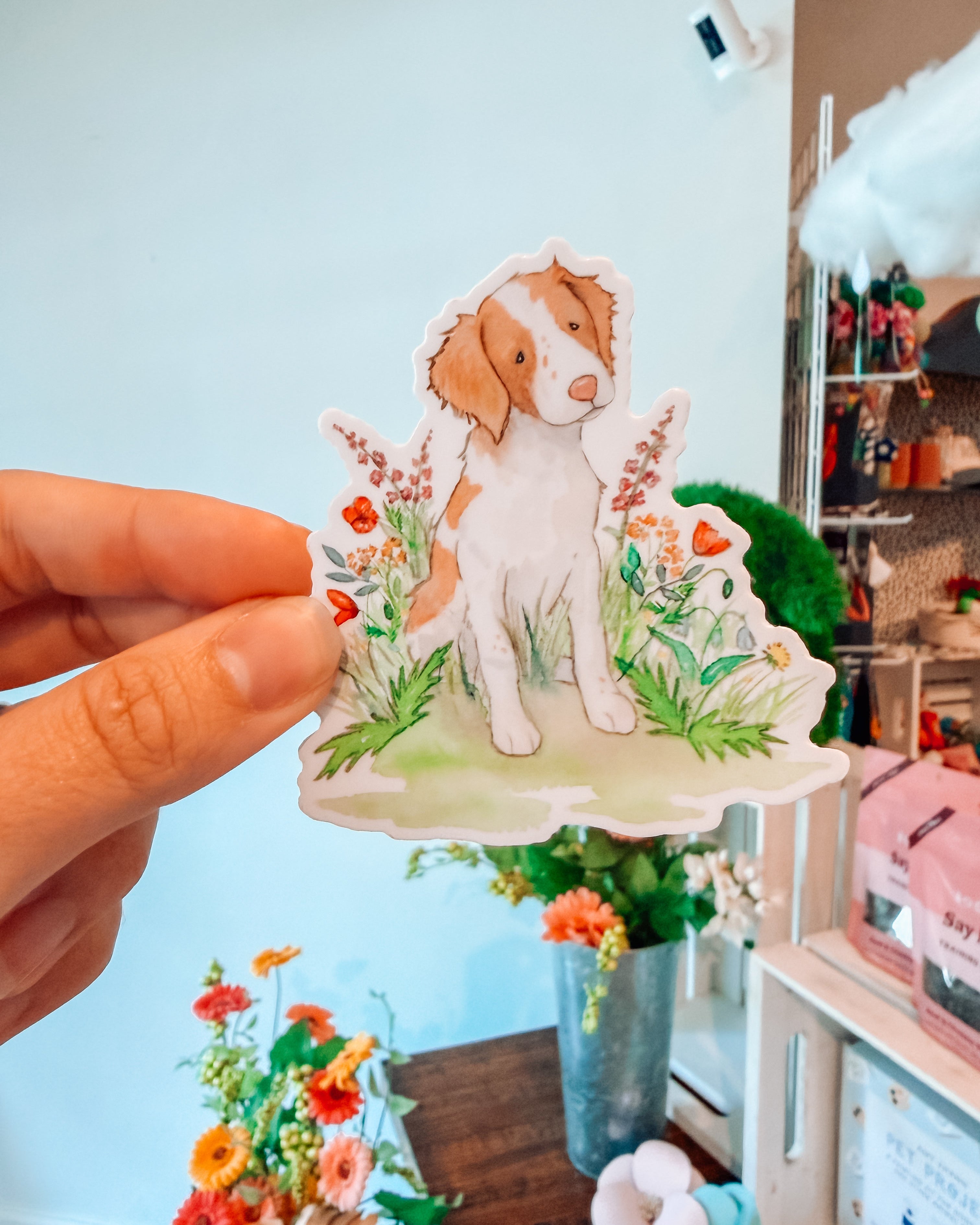 Brittany Spaniel Sticker - Modern Companion