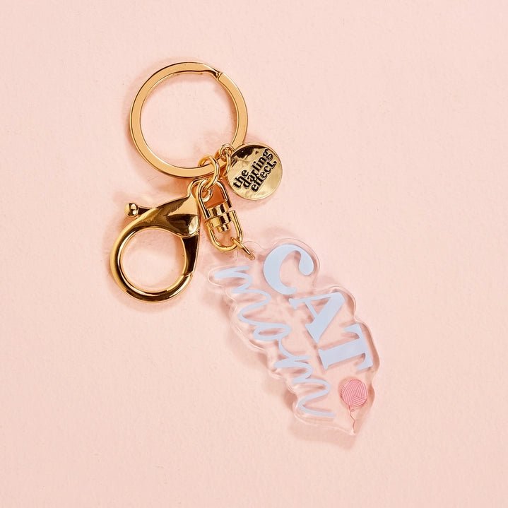 Cat Mom Acrylic Keychain - Modern Companion
