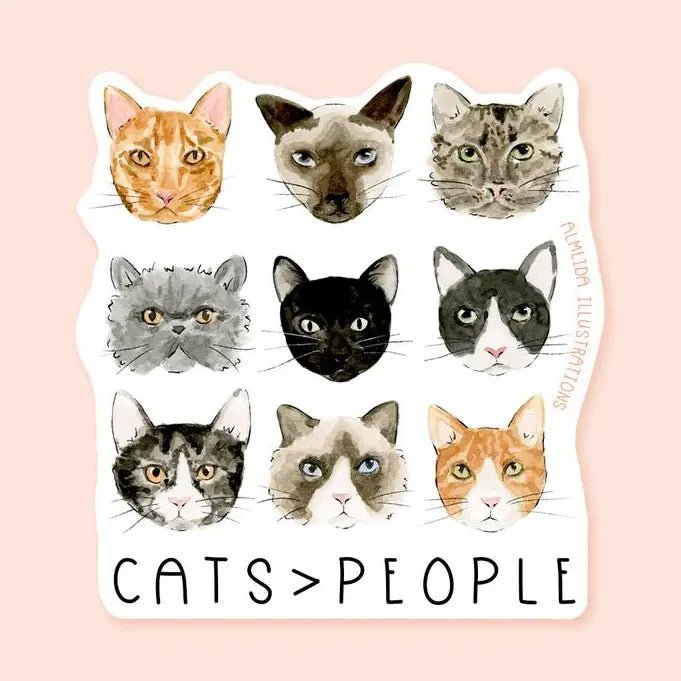 Cats > People Sticker - Modern Companion
