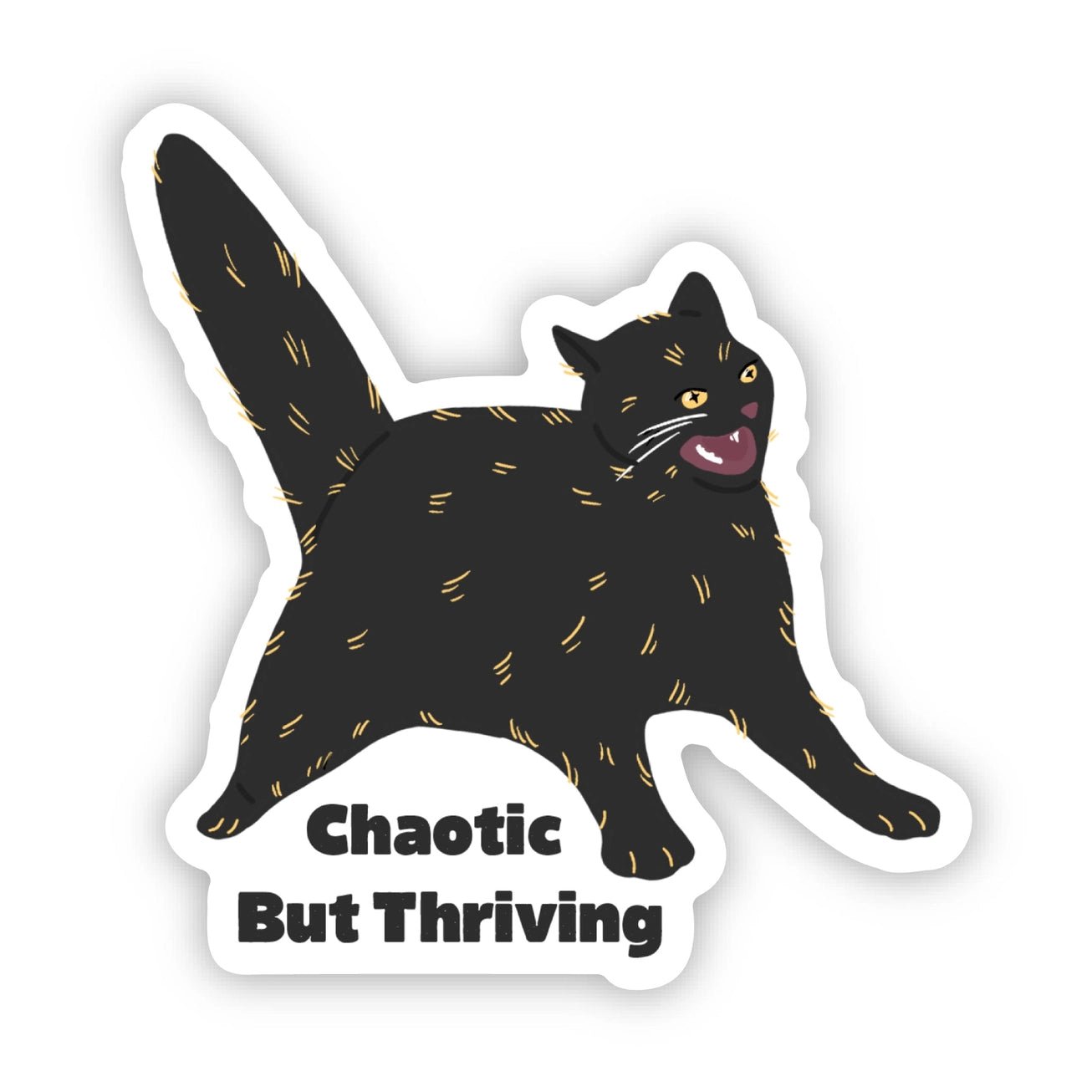 Chaotic But Thriving Sticker - Modern Companion