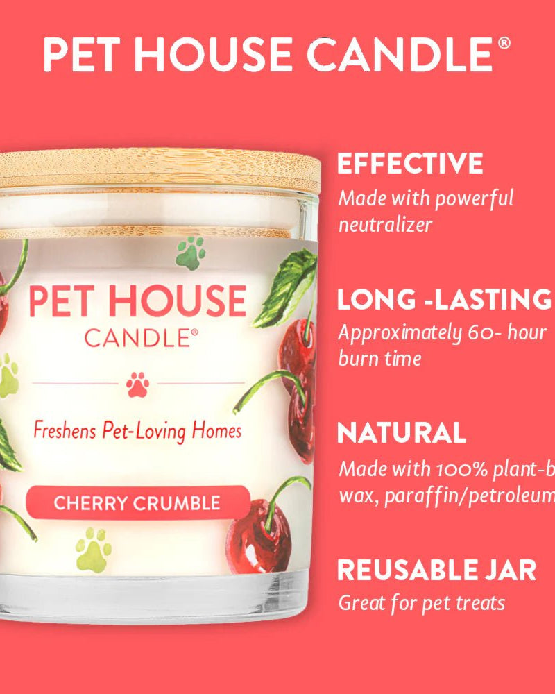 Cherry Crumble Pet House Candle - Modern Companion