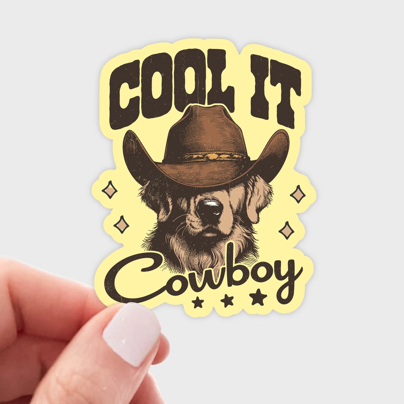 Cool It Cowboy Sticker - Modern Companion
