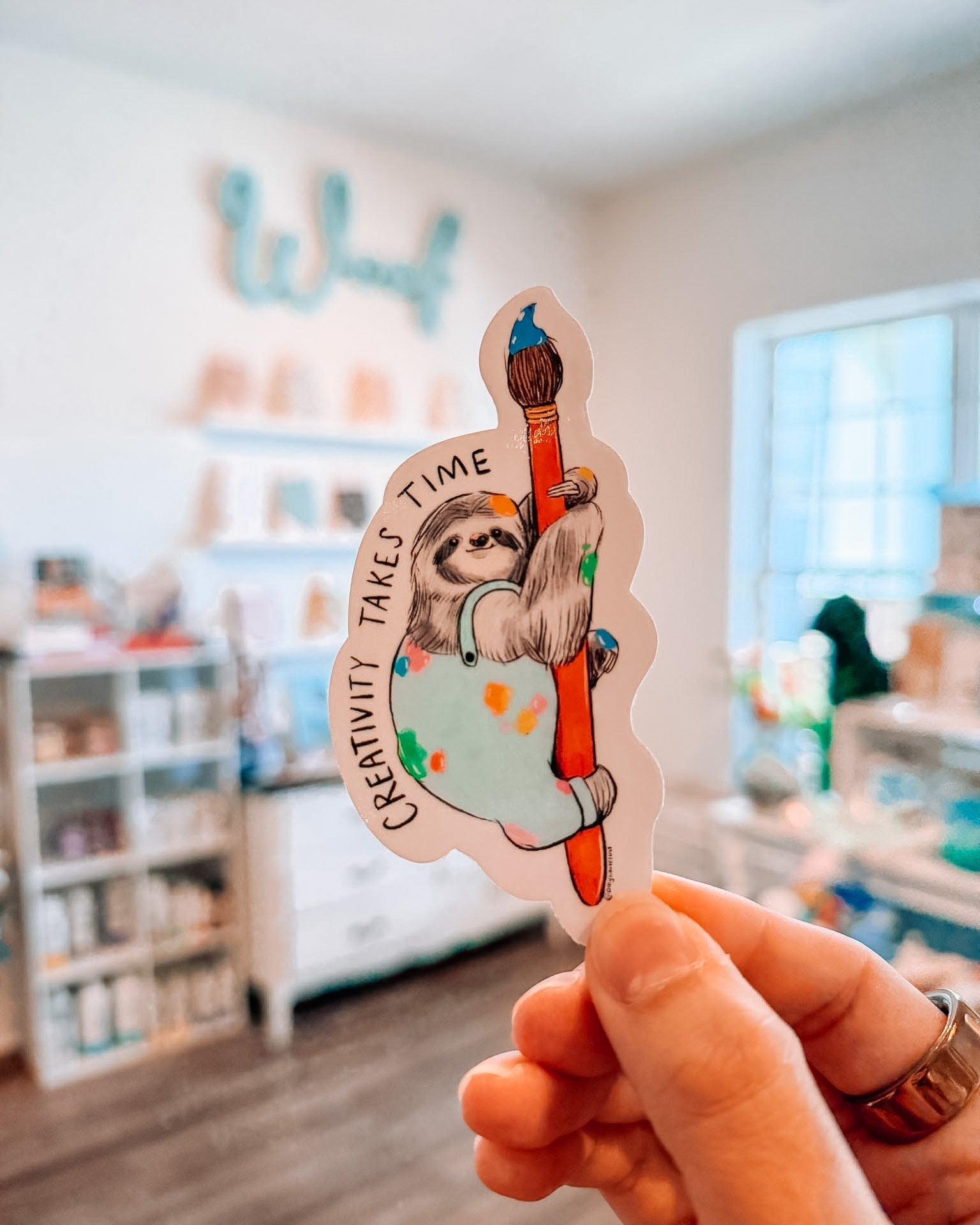 Creative Sloth Sticker - Modern Companion