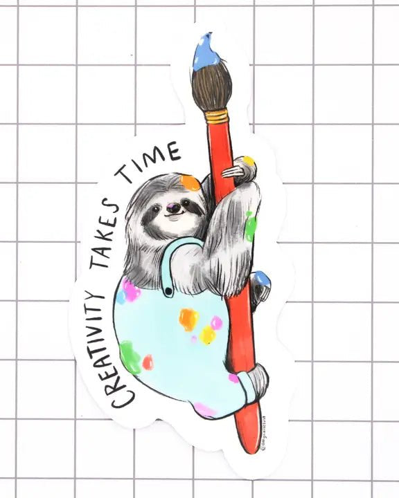 Creative Sloth Sticker - Modern Companion