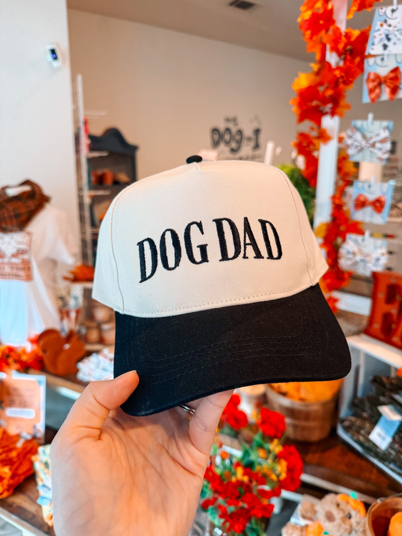 Dog Dad Embroidery Two Tone Cap - Modern Companion