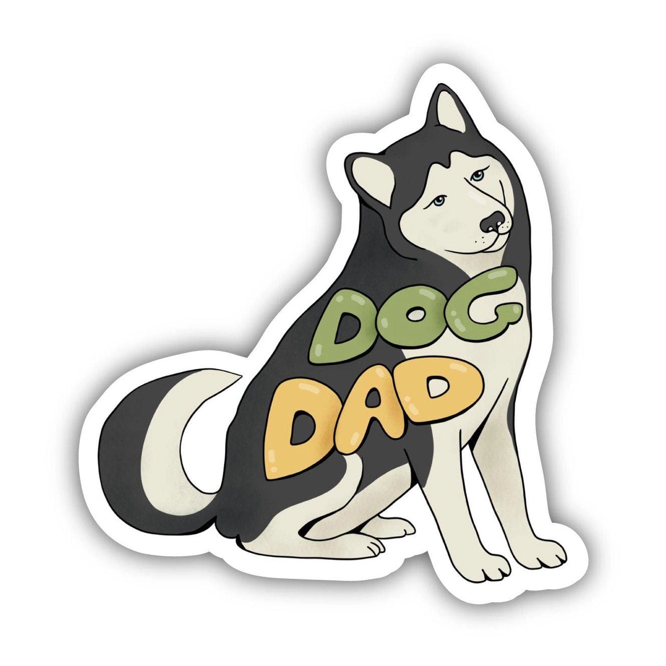 Dog Dad Sticker - Modern Companion