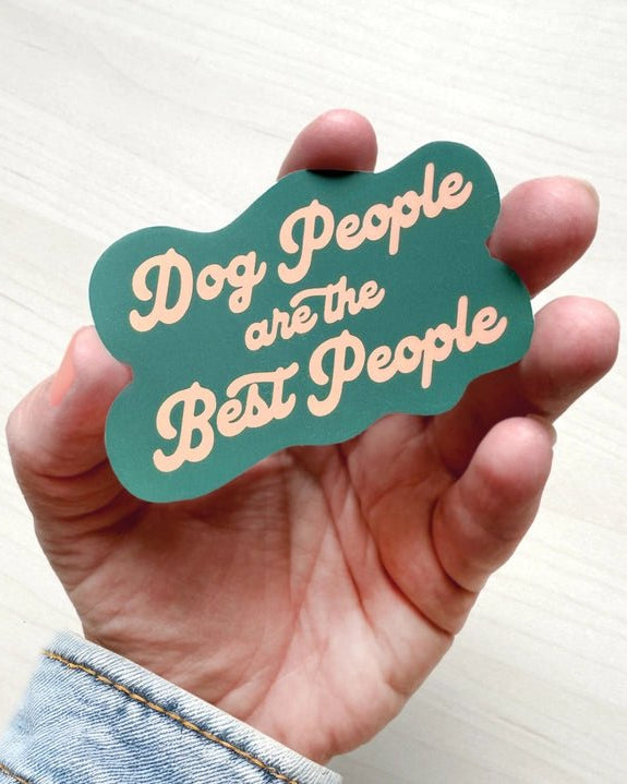 Dog People Are the Best People Sticker - Modern Companion