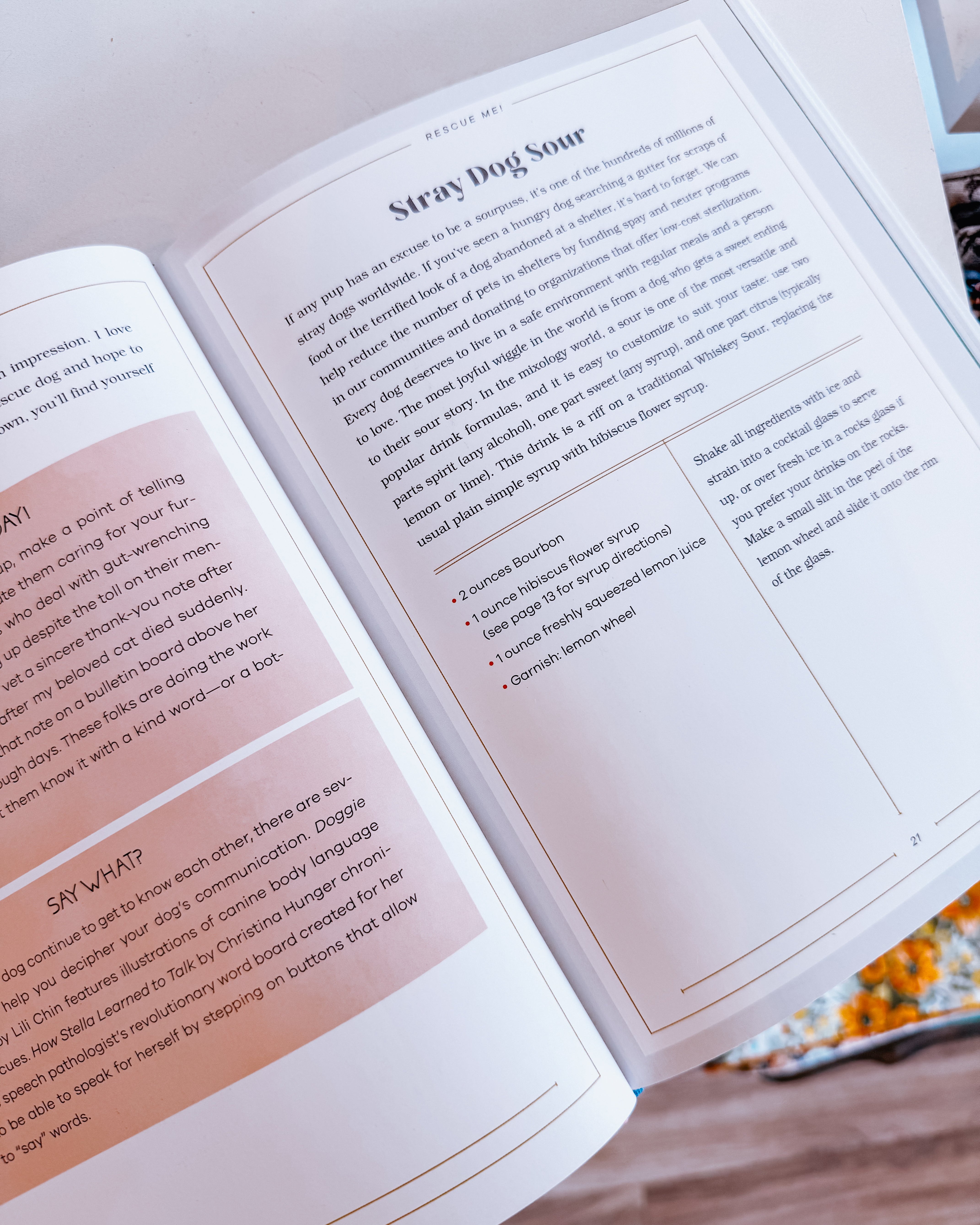 Drinking with My Dog Canine Cocktail Book - Modern Companion