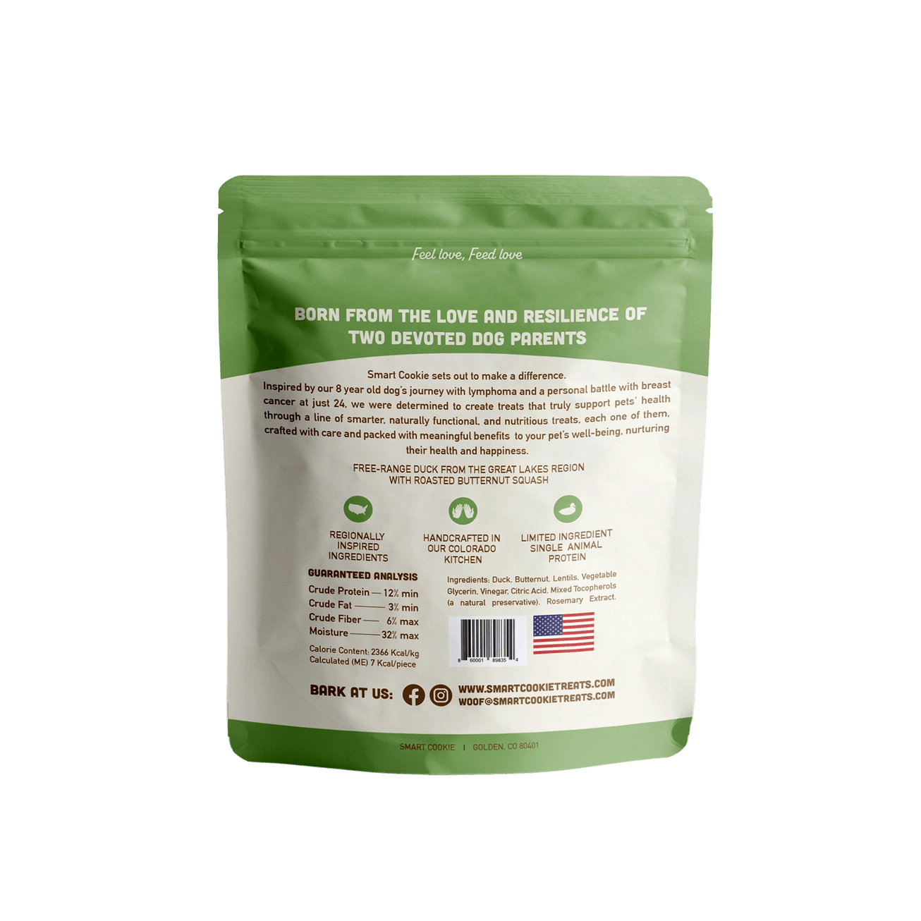 Duck + Squash Soft & Chewy Dog Treats - Modern Companion