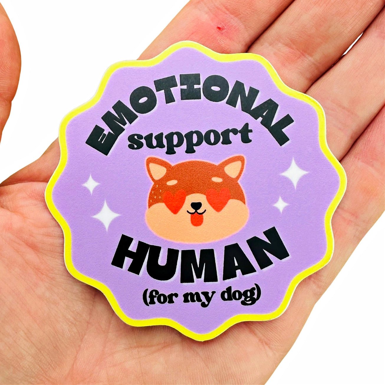 Emotional Support Human Sticker - Modern Companion