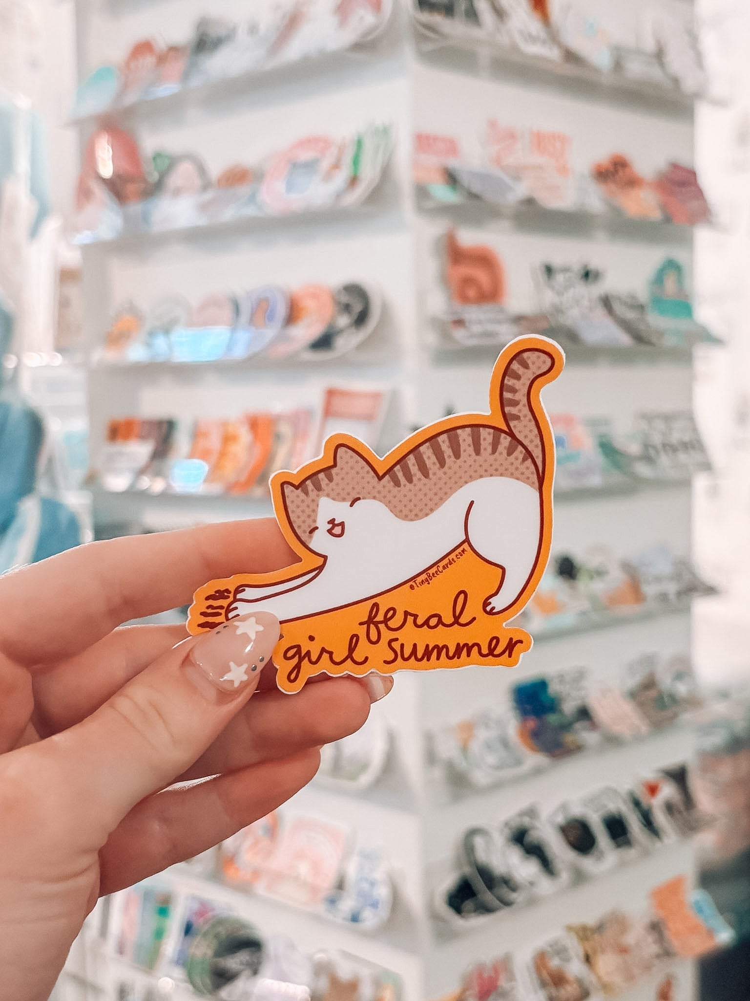 Feral Girl Summer Sticker - Modern Companion