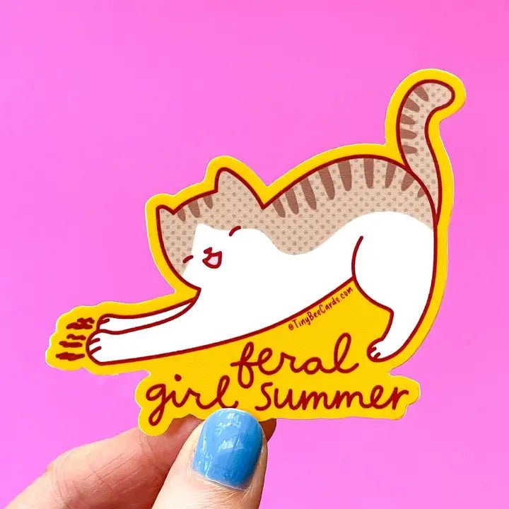 Feral Girl Summer Sticker - Modern Companion