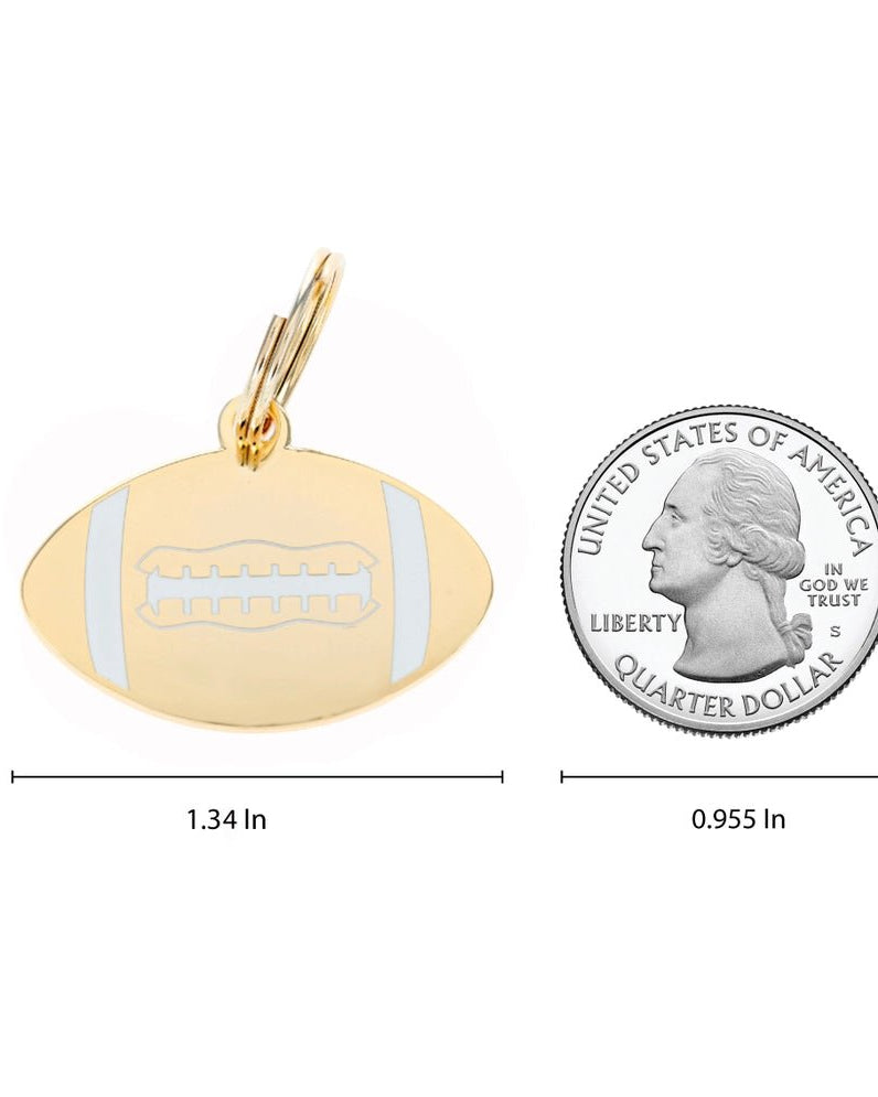 Football Pet Id Tag - Modern Companion