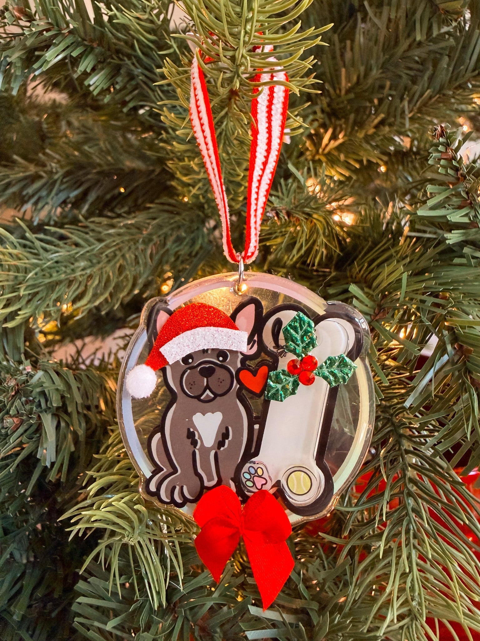 French Bulldog Christmas Ornament - Modern Companion