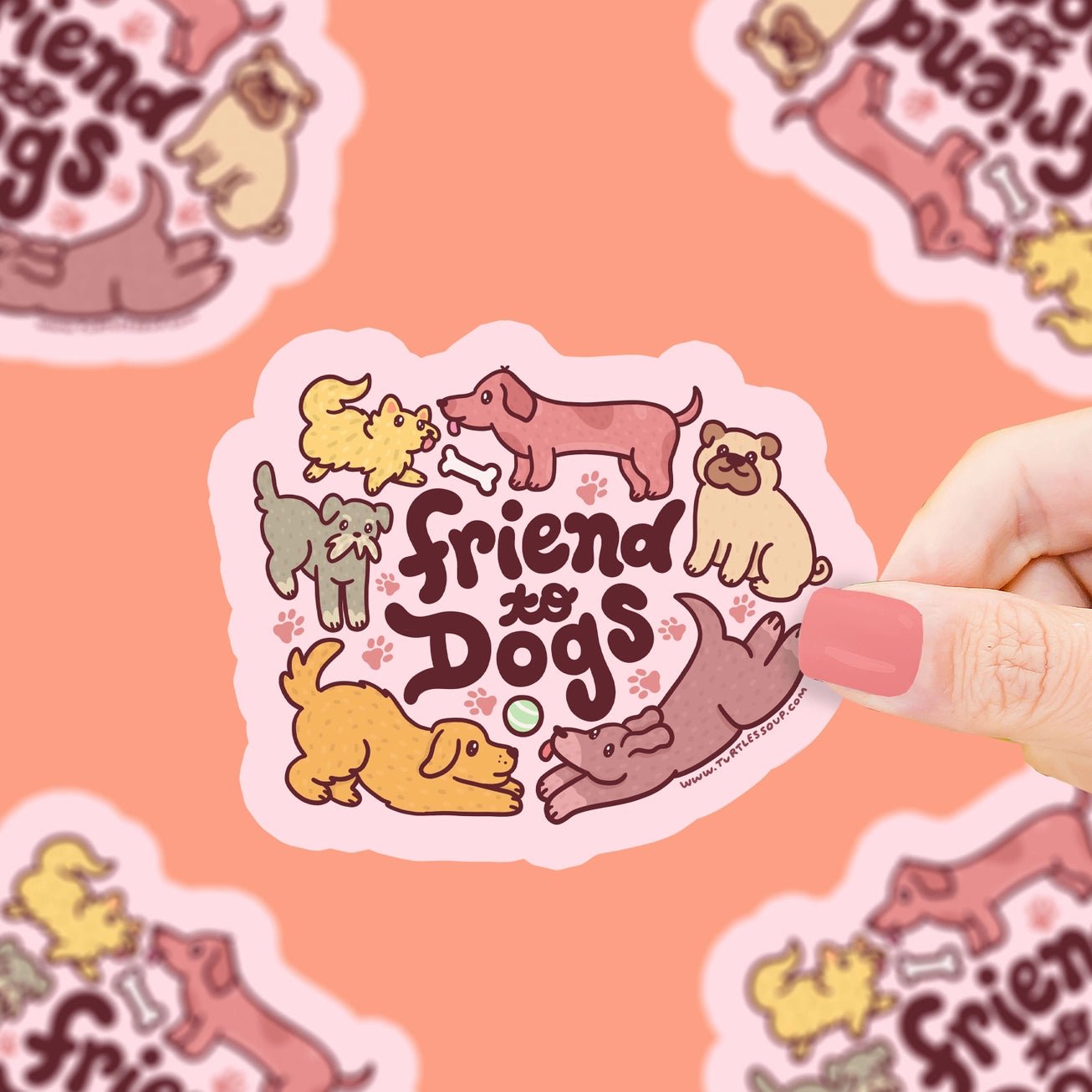 Friend To Dogs Sticker - Modern Companion