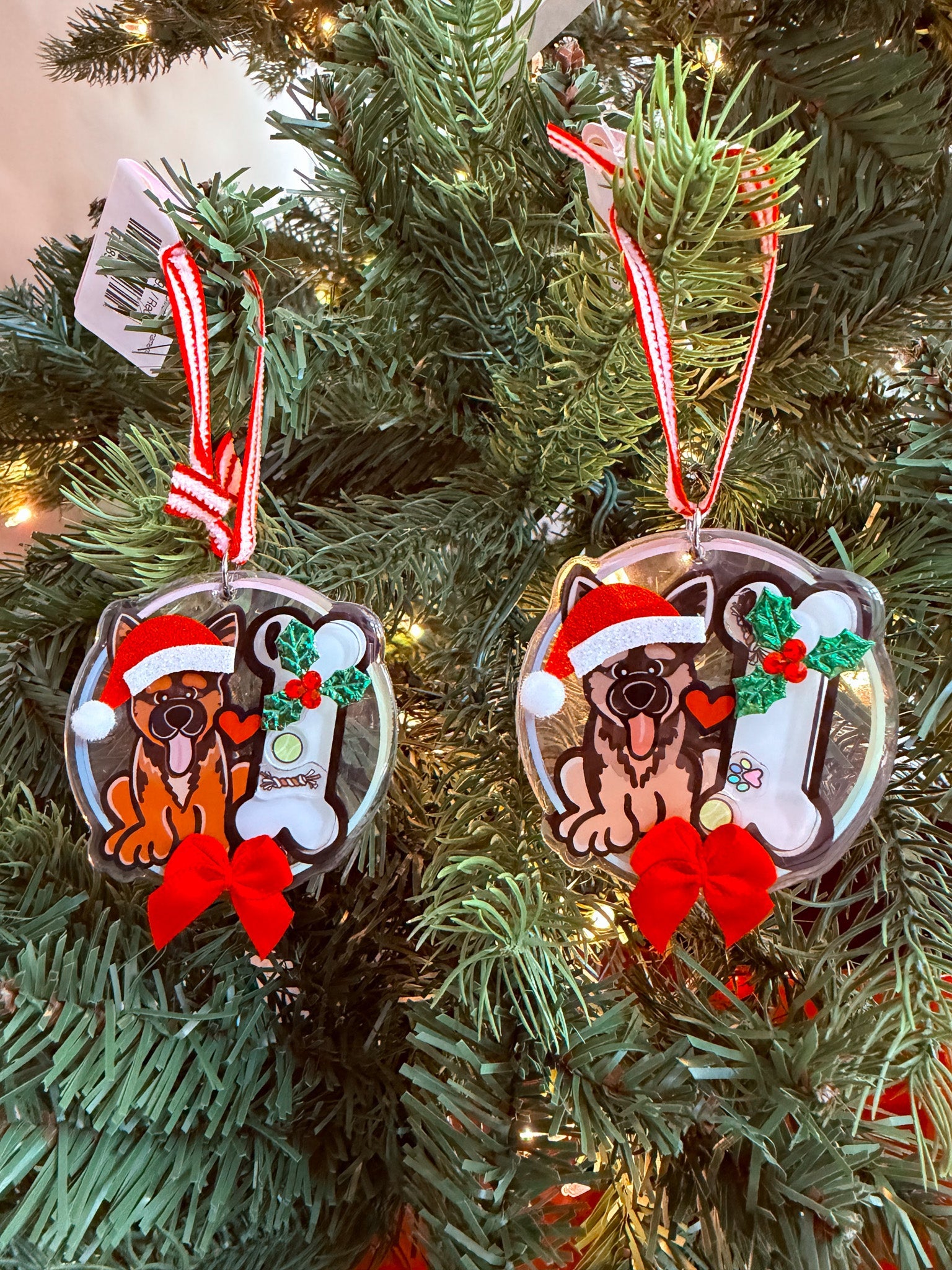 German Shepherd Christmas Ornament - Modern Companion