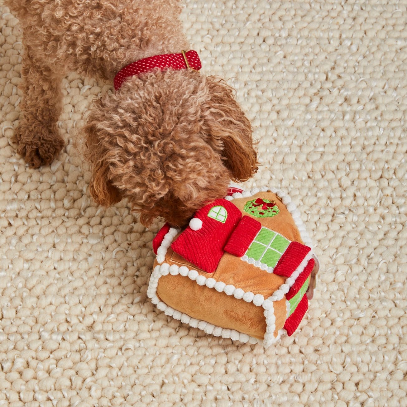 Gingerbread House Interactive Snuffle Toy - Modern Companion