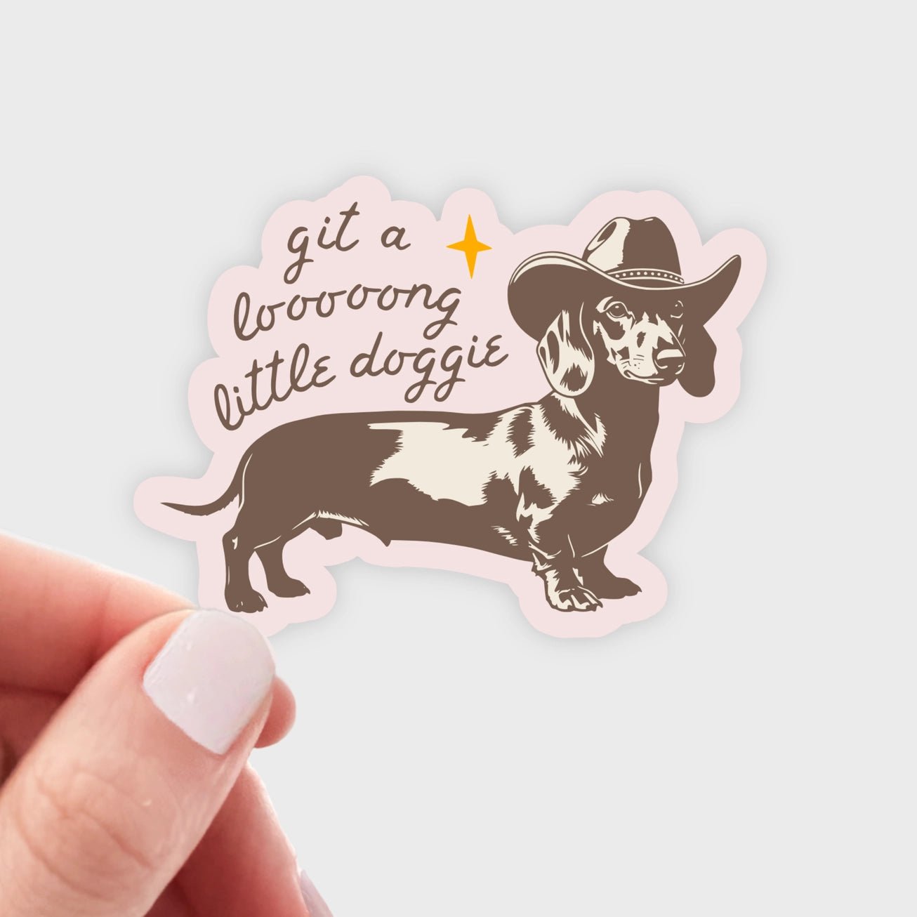 Git A Long Little Doggie Sticker - Modern Companion