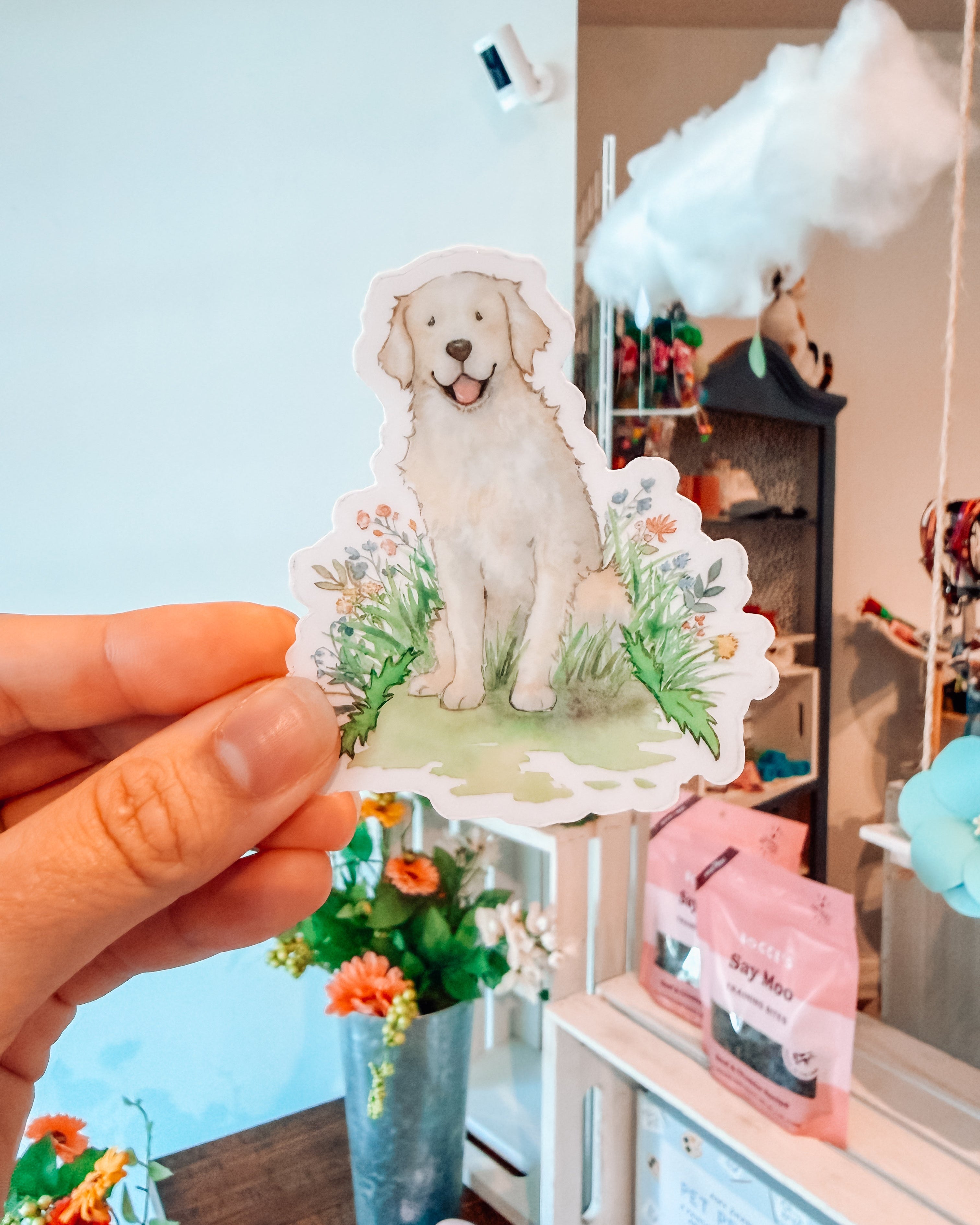 Golden Retriever Sticker - Modern Companion