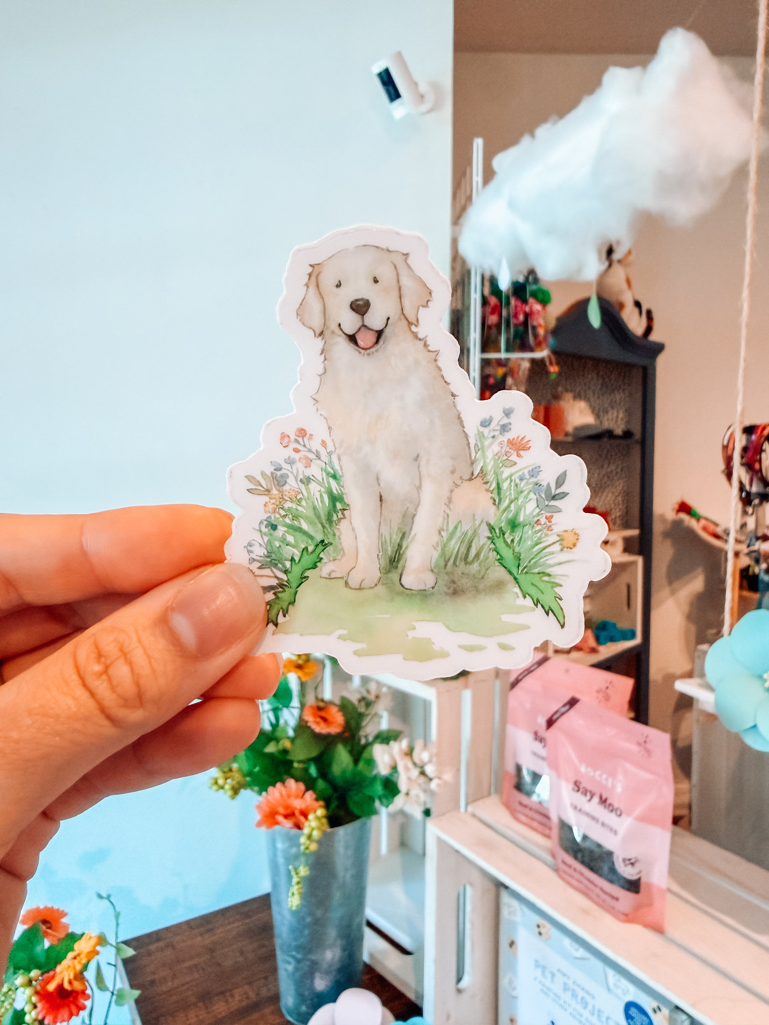 Golden Retriever Sticker - Modern Companion