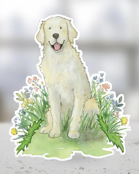 Golden Retriever Sticker - Modern Companion
