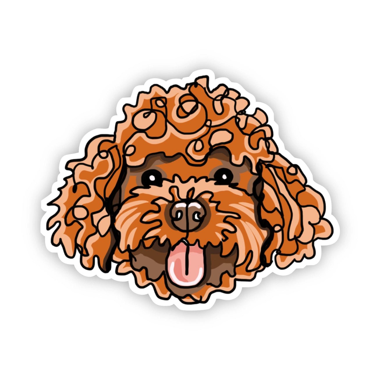 Goldendoodle Dog Sticker - Modern Companion