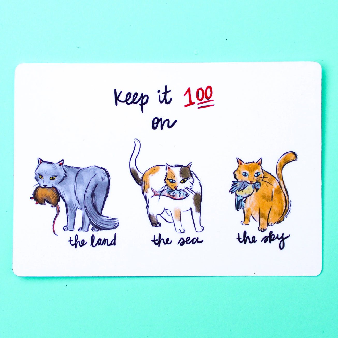 Keep It 100 Sticker - Modern Companion
