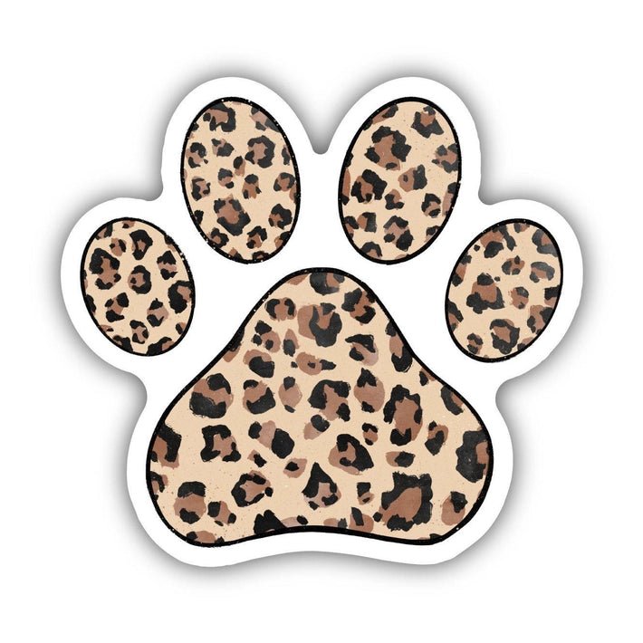 Leopard Paw Print Sticker - Modern Companion