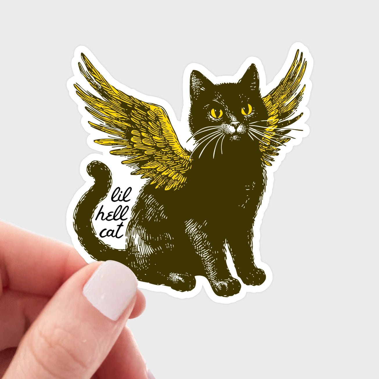 Lil Hell Cat Sticker - Modern Companion