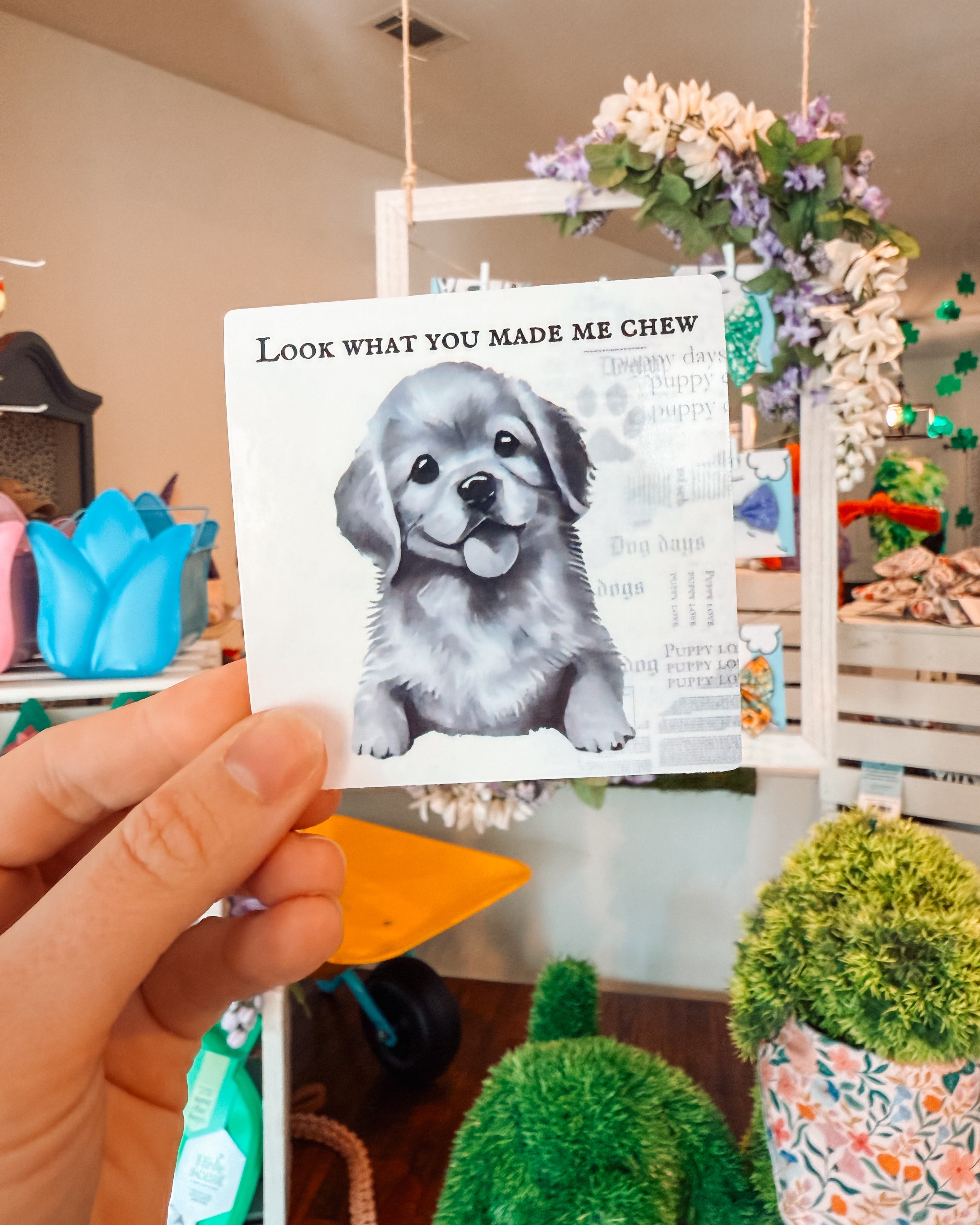 Look What You Made Me Chew Sticker - Modern Companion