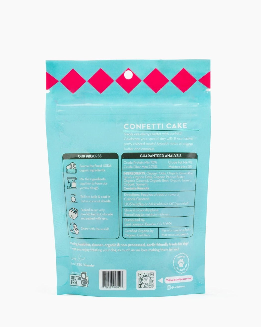 Lord Jameson Confetti Cake Organic Chewy Dog Treats - Modern Companion