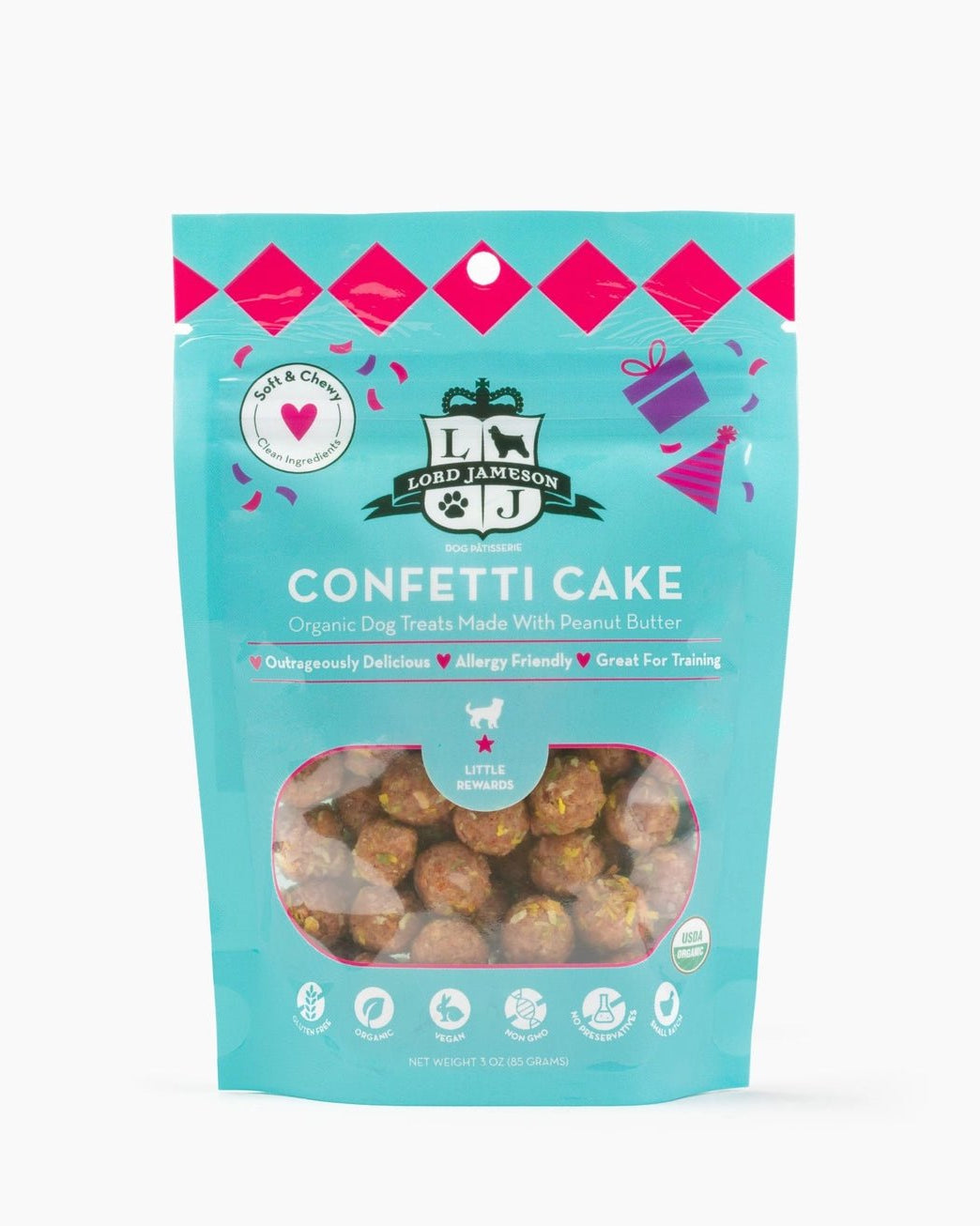 Lord Jameson Confetti Cake Organic Chewy Dog Treats - Modern Companion