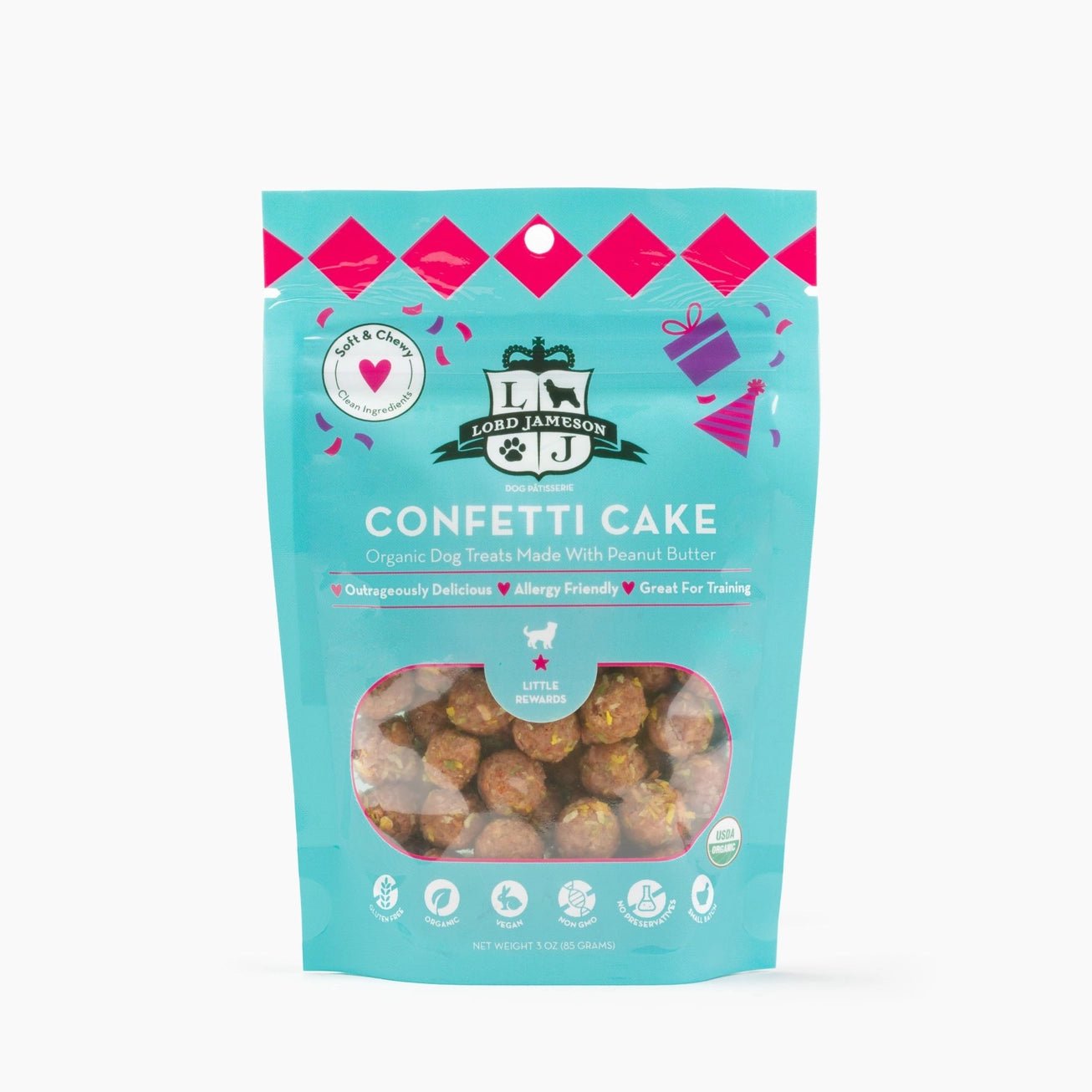 Lord Jameson Confetti Cake Organic Chewy Dog Treats - Modern Companion
