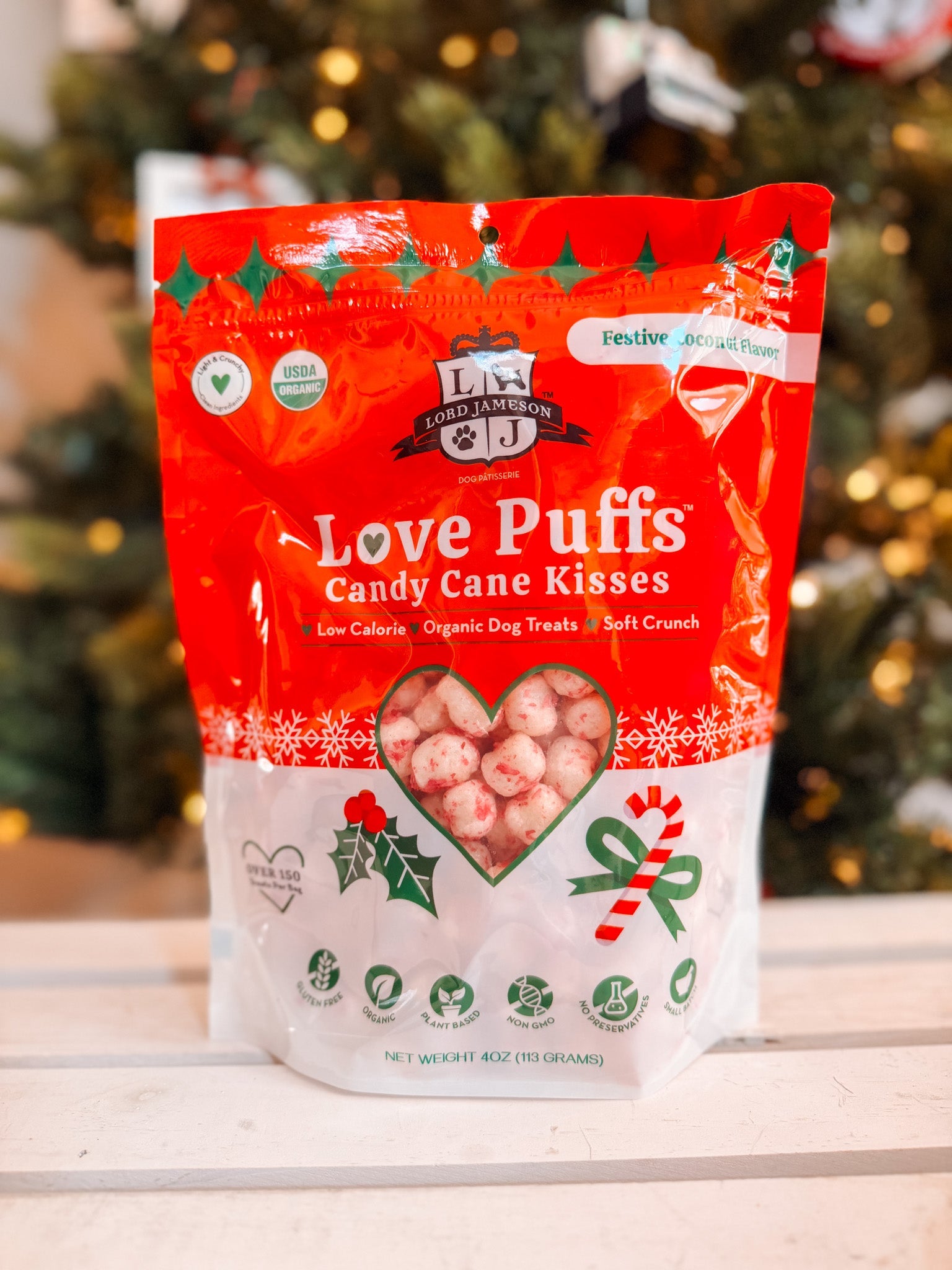 Love Puffs Candy Cane Kisses Treats - Modern Companion