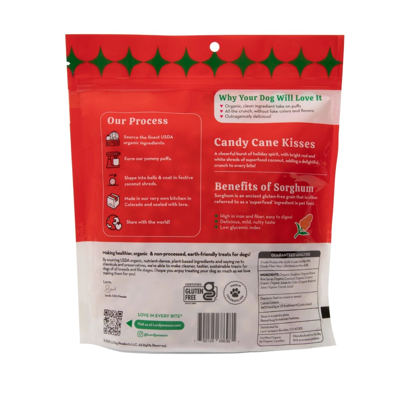 Love Puffs Candy Cane Kisses Treats - Modern Companion