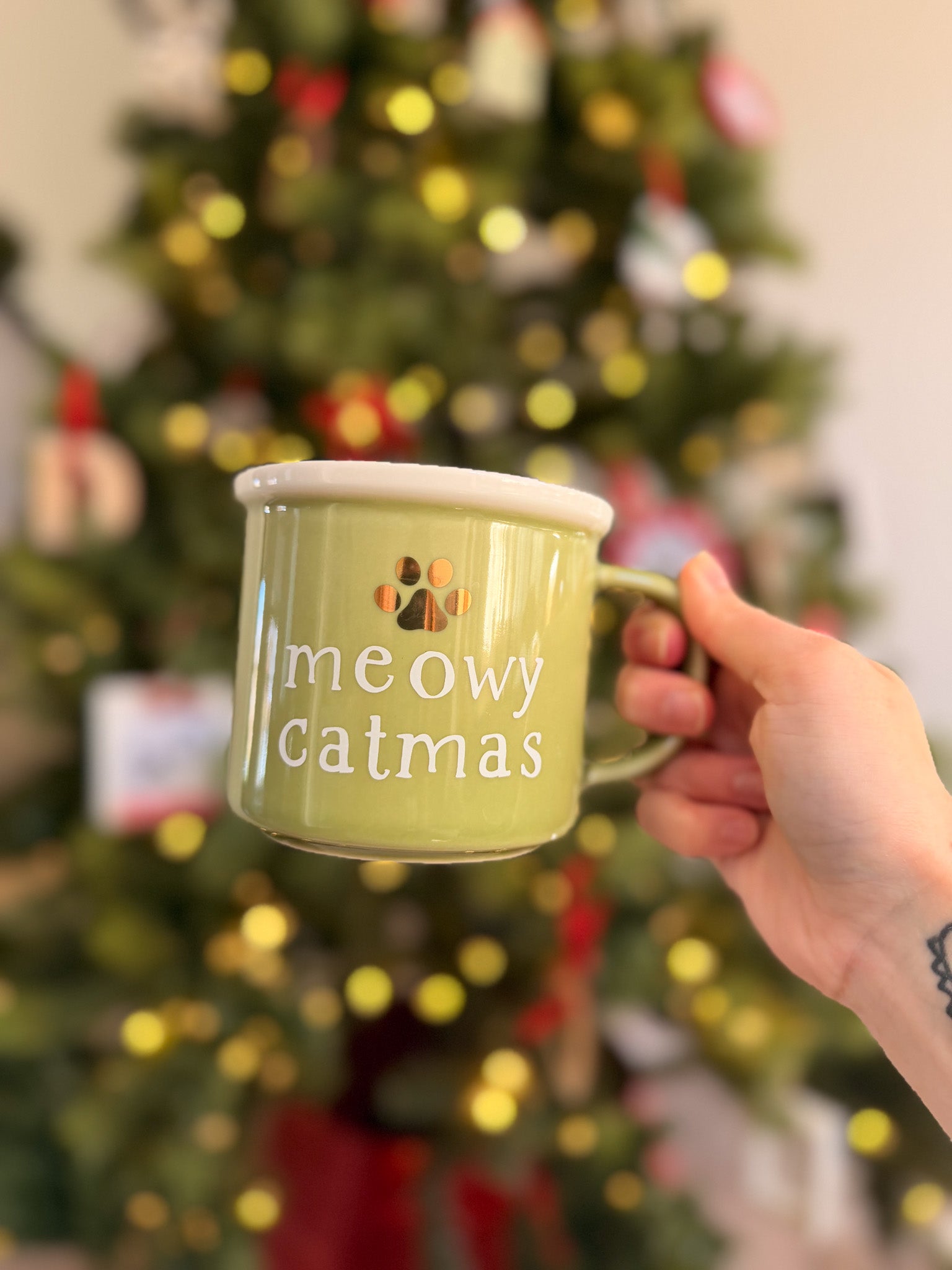 Meowy Catmas Camper Mug - Modern Companion