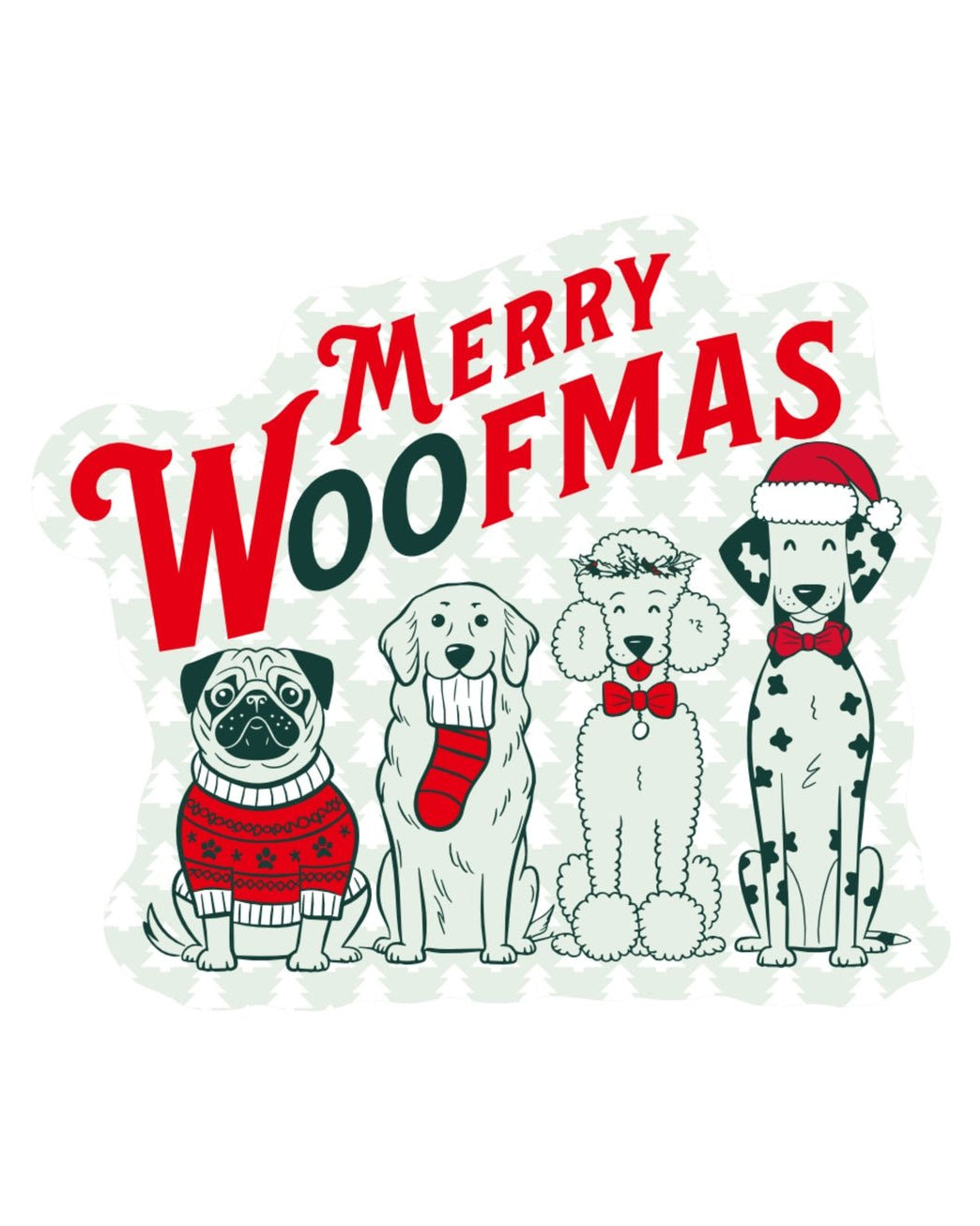 Merry Woofmas Sticker - Modern Companion