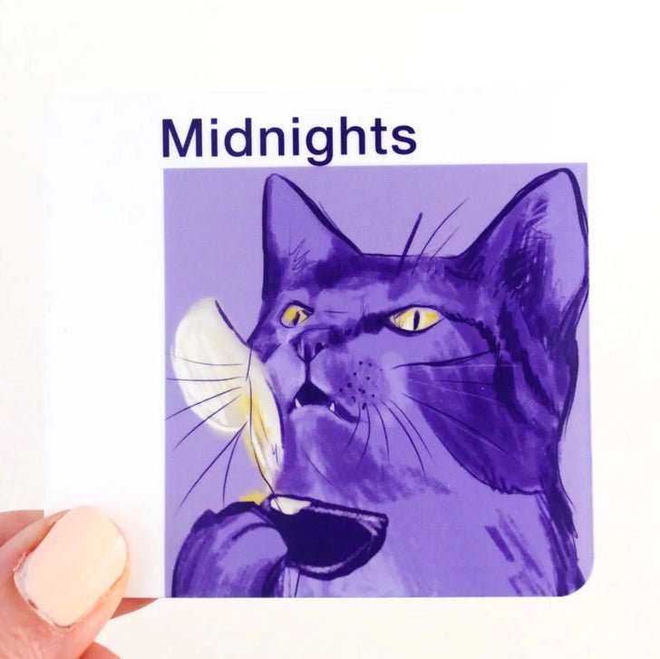 Midnight Cat Sticker - Modern Companion
