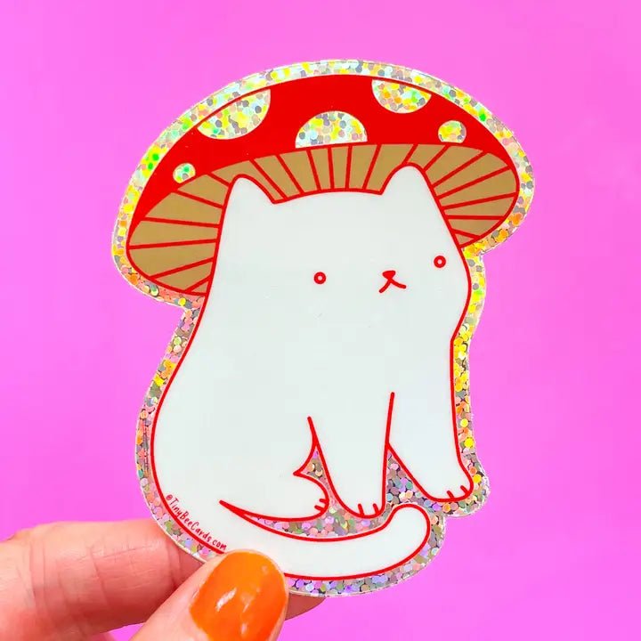 Mushroom Cat Sticker - Modern Companion
