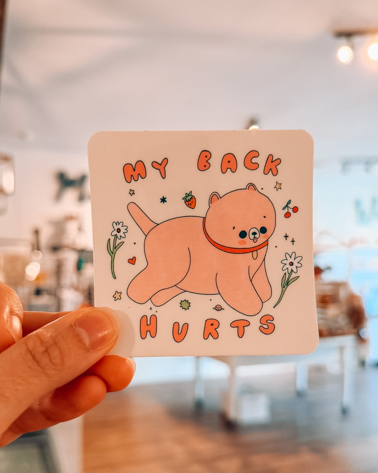 My Back Hurts Sticker - Modern Companion
