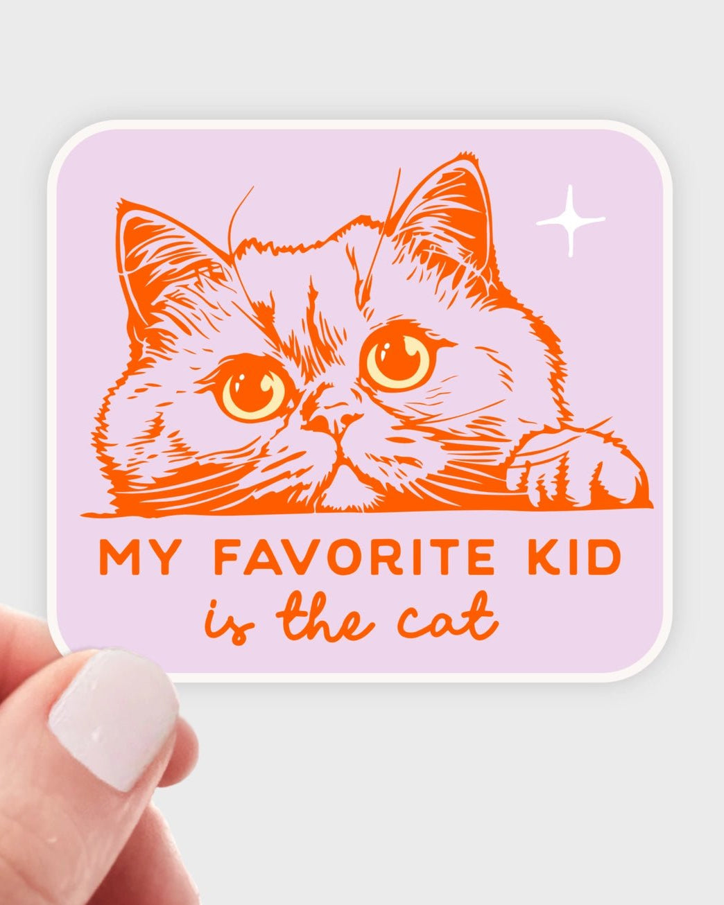 My Favorite Kid Is the Cat Sticker - Modern Companion