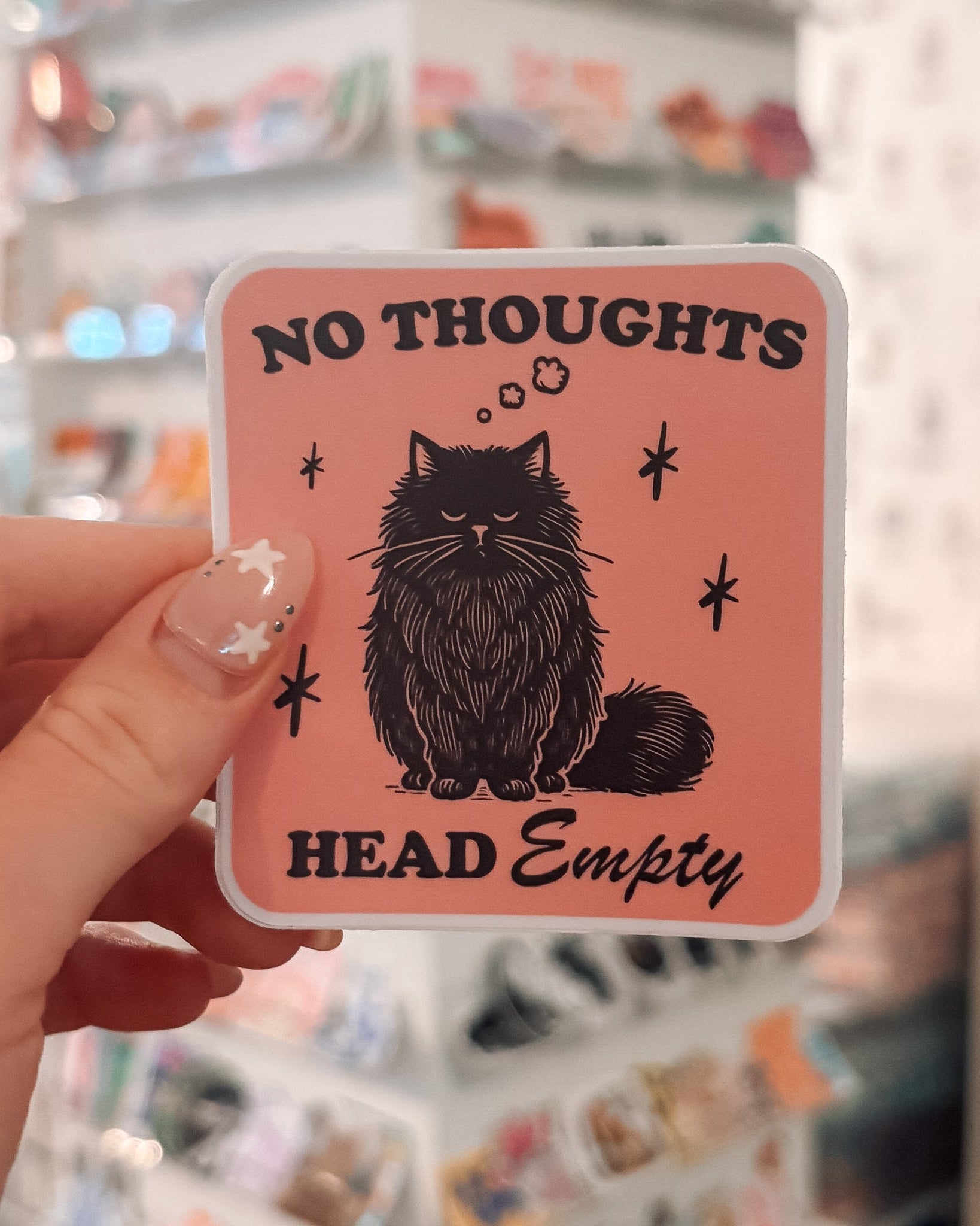 No Thoughts Head Empty Sticker - Modern Companion