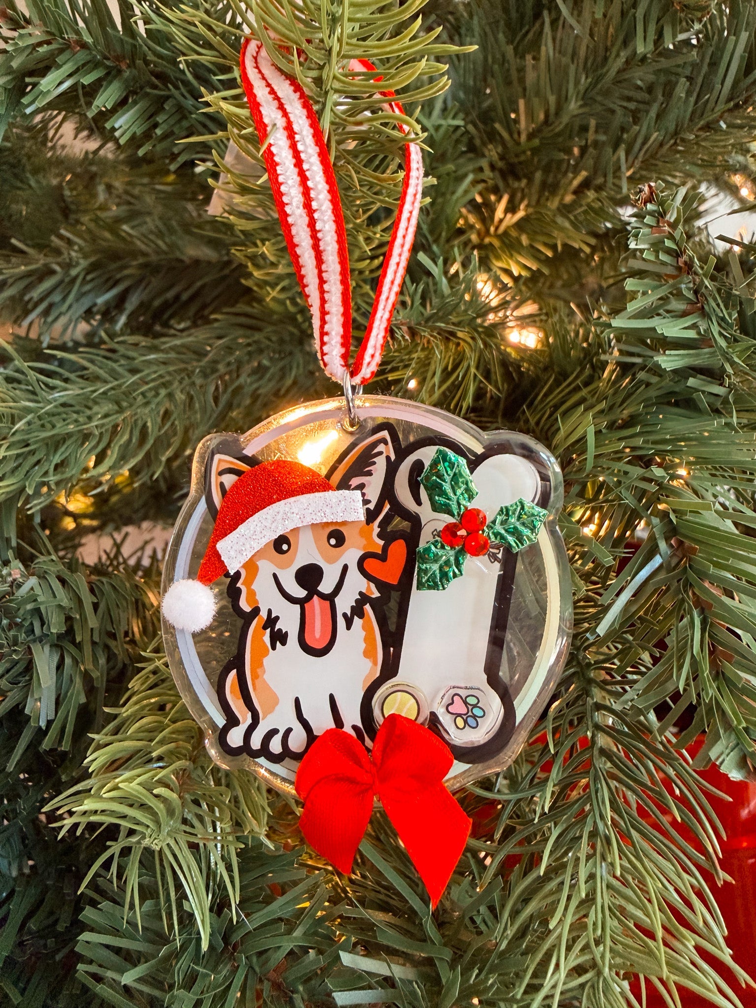 Pembroke Welsh Corgi Christmas Ornament - Modern Companion