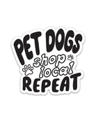 Pet Dogs Shop Local Repeat™ Sticker - Modern Companion